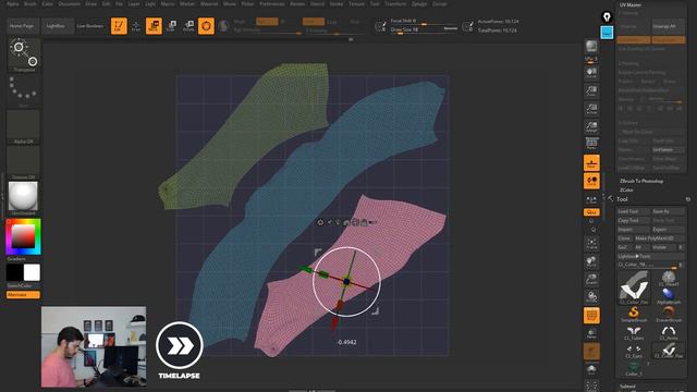 5 Finishing the UV mapping Time-lapse