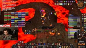 Worlds first Hardcore Ragnaros kill WoW Classic SoM. Warrior POV.