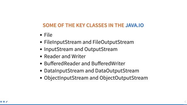 java.io package in java
