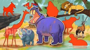 Learn Wild Animals For Kids | Wild Zoo Animals Names and Sounds for Children | Club Baboo