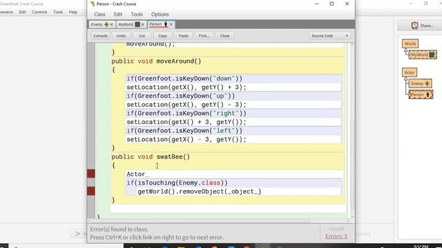Greenfoot Beginner 1 Hour Crash Course Tutorial in Java смотреть онлайн