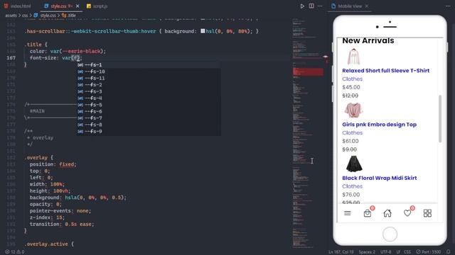 Modern eCommerce website with HTML CSS JS