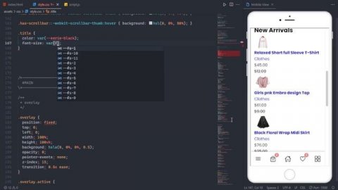 Modern eCommerce website with HTML CSS JS