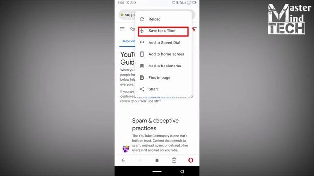 How to save page for OFFLINE | Save page for Offline on Opera mini | Opera смотреть онлайн