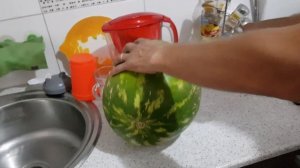 Арбуз хранился целый год!