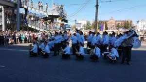 Марш-парад оркестров . Хабаровск 17. Военный оркестр штаба ВВО.