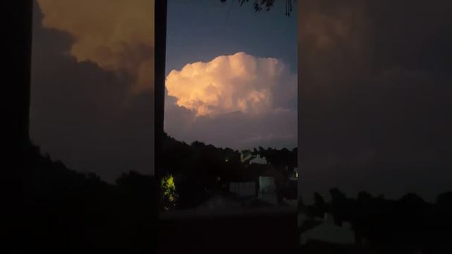 Tormenta eléctrica desde la azotea.