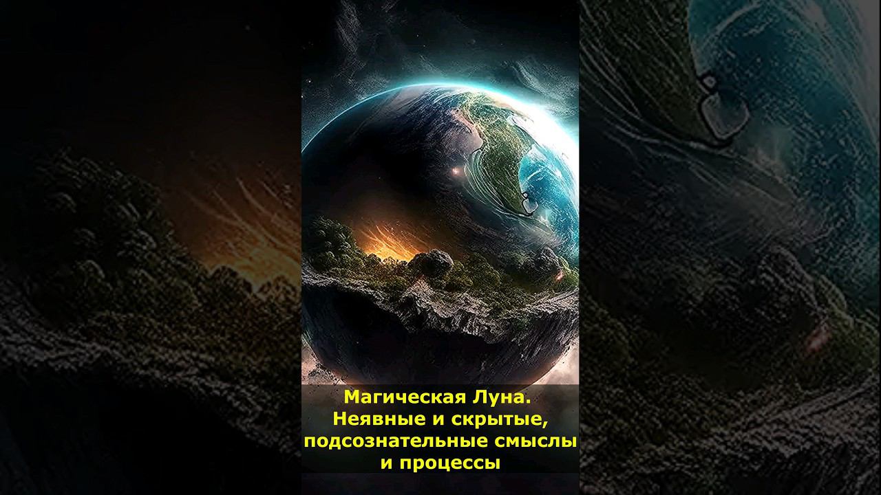 Магическая Луна. Неявные и скрытые, подсознательные смыслы и процессы #луна #магия #мистика #смыслы