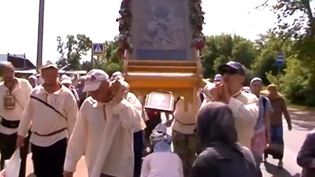 Крестный ход с чудотворной Владимирской Оранской иконой Божией Матери смотреть онлайн
