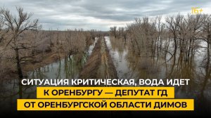 Ситуация критическая, вода идет к Оренбургу — депутат ГД от Оренбургской области Димов