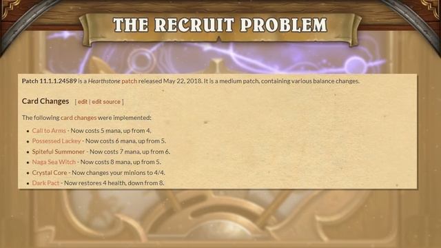 The Recruit Problem | Hearthstone | [Witchwood] смотреть онлайн