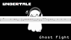 Undertale - Ghost Fight Theme (Melody) Bass Tab Tutorial