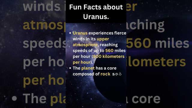 Fun Facts about Uranus#funfacts #youtubeshort #ytshort #Facts2Educate#Uranus