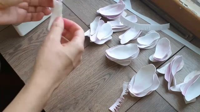 Магнолии из фоамирана. Первый опыт.