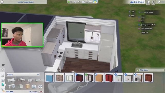 Building in The Sims But Each Room is A Random Budget