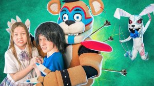 Cupid at FNAF School Security Breach! Xenia found her FNAF Crush?!