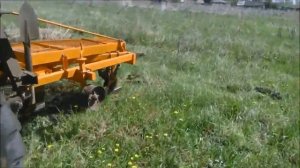 Видеообзор  роторный плуг на трактор