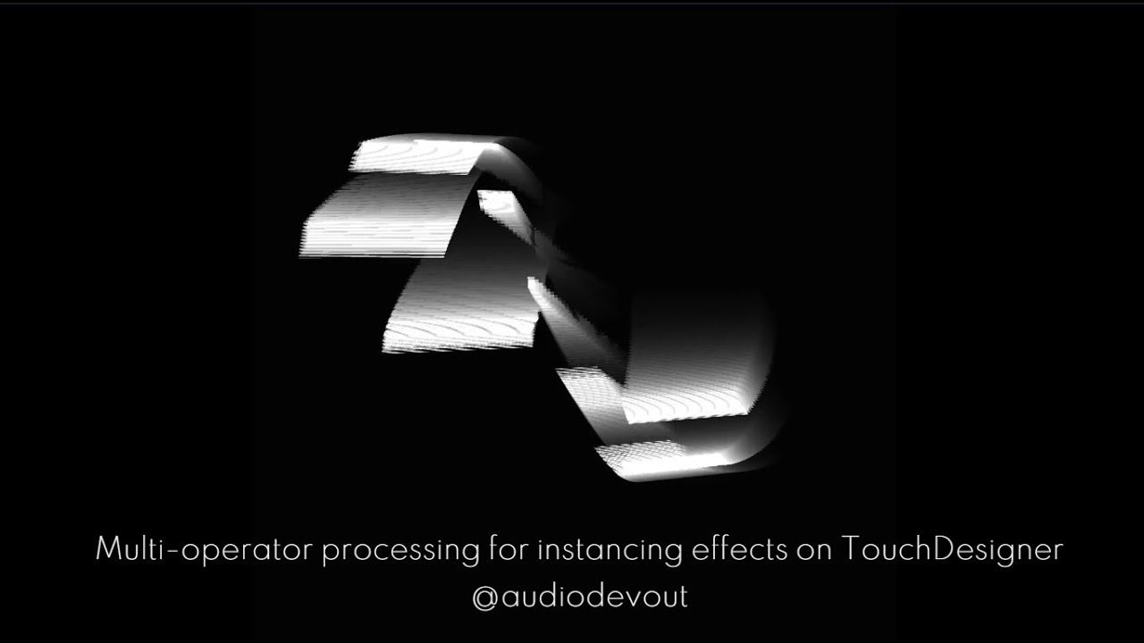 CHOP-TOP-CHOP-SOP - Simple Multioperator Processing on TouchDesigner