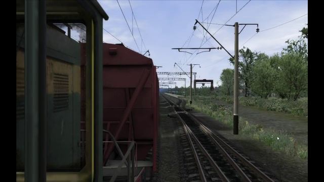 Train simulator_Маршрут "ст.им.Шевченко - Цветково"_Товарный на пропуск. смотреть онлайн