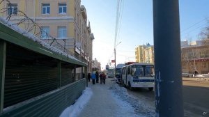 Прогулка пешком по Томску в феврале. Проспект Ленина / Walk travel Tomsk / 4k