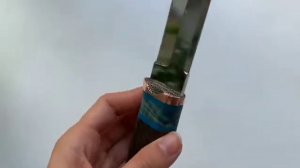 Нож из стали Х12МФ рукоять стабилизированная карельская берёза и ясень.