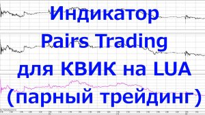 Индикатор "Pairs Trading" для КВИК на LUA (парный трейдинг)