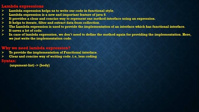 01 Lambda Expression in java смотреть онлайн