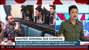 Intervenciones de nuestra compañera Diana Urrea en la tertulia política En Jake de ETB2 6/2/17