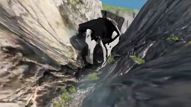 The SUV went off the mountain during the tour - BeamNG DRIVE | Cossack the Gambler смотреть онлайн
