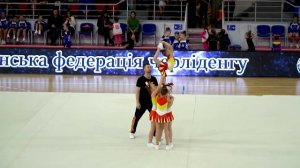 Групповой стант, дети 5-8 лет. Gold way. Cheerleading. Чирлидинг.