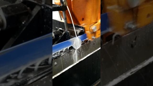 Механическая пила из рельсорезного станка ч.3
