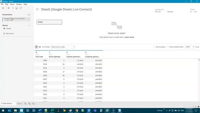 Tableau Desktop - How to Connect to Google Sheets in Seconds смотреть онлайн