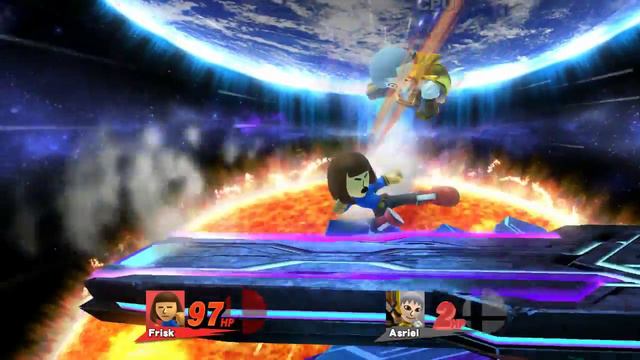 UNDERTALE SMASH:ASRIEL VS FRISK смотреть онлайн