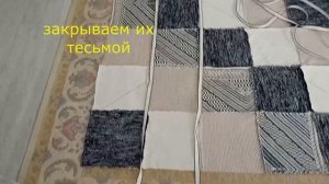 Не выбрасываем старые джемпера, шьем плед.