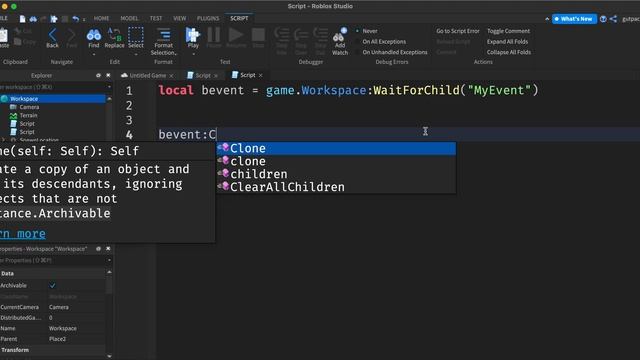 How To Use Bindable Events in Roblox Tutorial смотреть онлайн