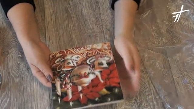 Фирдаус Батдалова - Чайный короб “Рождественское сияние” - Декупаж - Демо