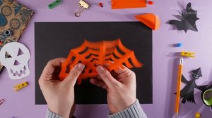 Paper Cutting Design?How to make a spider web for Halloween