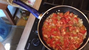 Французская яичница с помидорами и сыром!!