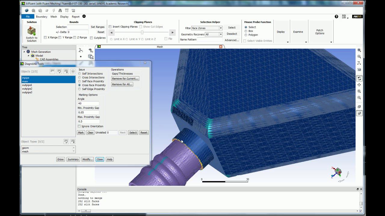 Использование технологии Wrapping для построения расчетной сетки в Ansys Fluent Meshing. ч1