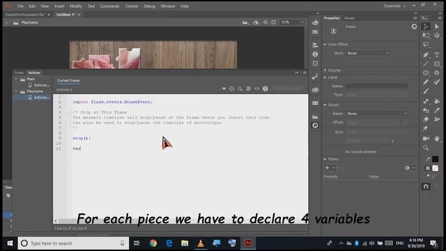 How To Make a Game In Adobe Animate Part 1 | Beginners Tutorial