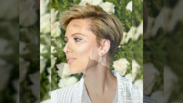 Rare short sideway pixie bob haircut смотреть онлайн