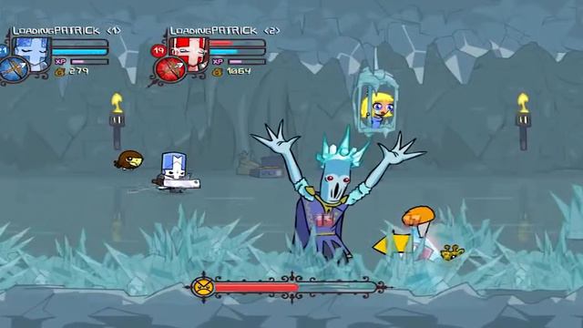 ICY SHARK BOSS | Castle Crashers | Part 21 | FULLY LOADED смотреть онлайн