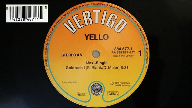 Goldrush I - Yello 1986 Vinyl Disk Single 12 Zoll.mp4 Виниловые пластинки