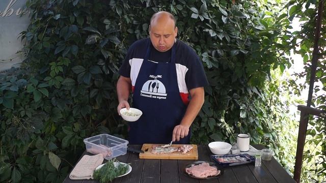 Сочный шашлык с беконом и чесноком! Быстрый маринад шашлыка! смотреть онлайн