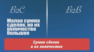 B2С ПРОТИВ B2B