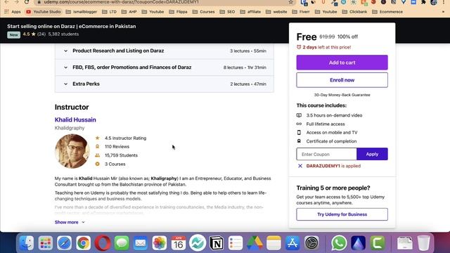 Hurry Up | 100% Free Youtube, SEO & E-commerce Courses for Limited Time смотреть онлайн