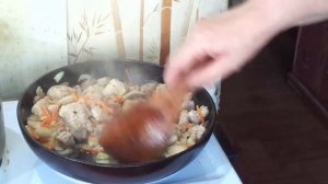 VLOG:Гречка с МЯСНОЙ подливкой//Как сделать вкусную подливу к гречке//Домашняя кухня СССР