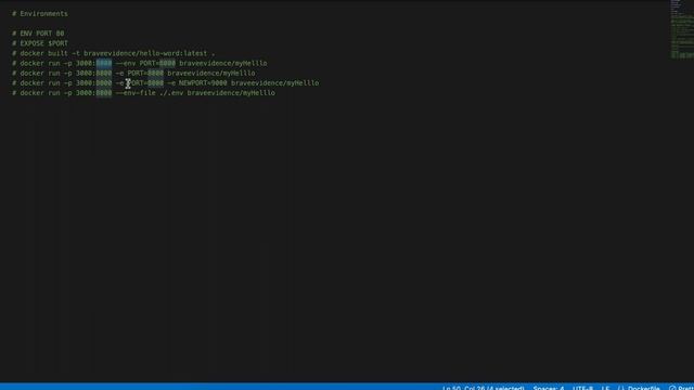 Docker environment variables смотреть онлайн