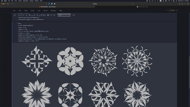 Random mandalas generation (with D3.js via Raku)