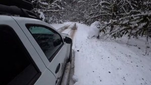 Renault Duster на Гегский водопад зимой в Абхазии Рено Дастер с блокировкой ИЖ-ТЕХНО